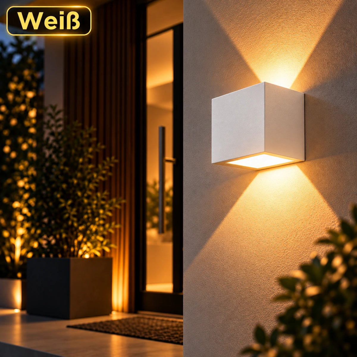 LUMERA Cube – Kabellose LED-Wandleuchte mit Magnetbefestigung & Akku
